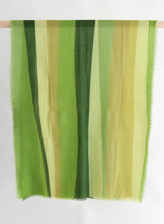 Wollschal / Color Lines - Grüntöne